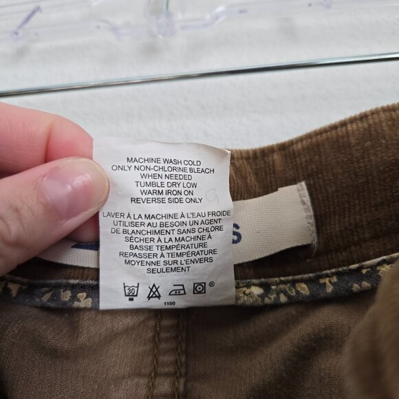 Gap Stretch Corduroy Y2K Style Preppy Skirt Brown Size 10 - Picture 4 of 6